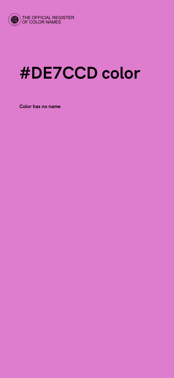 #DE7CCD color image