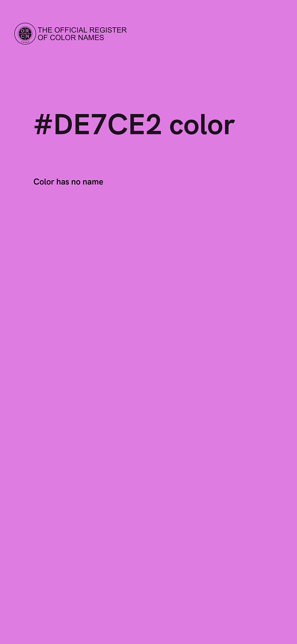 #DE7CE2 color image