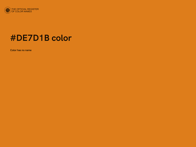 #DE7D1B color image