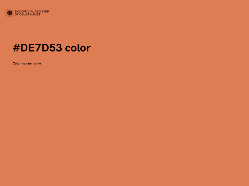 #DE7D53 color image