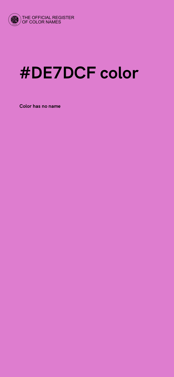 #DE7DCF color image