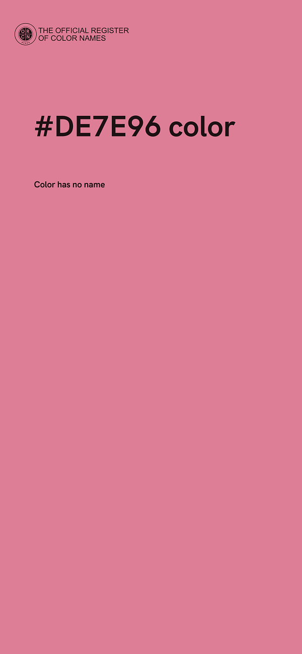 #DE7E96 color image