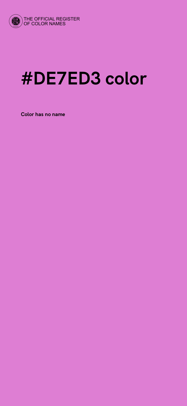 #DE7ED3 color image