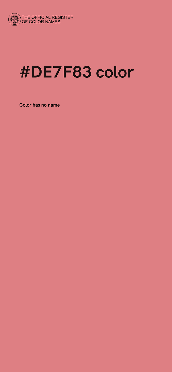 #DE7F83 color image