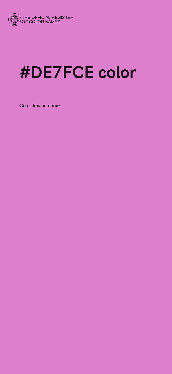 #DE7FCE color image