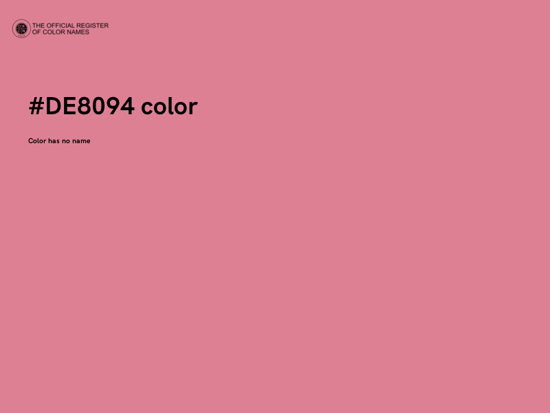 #DE8094 color image