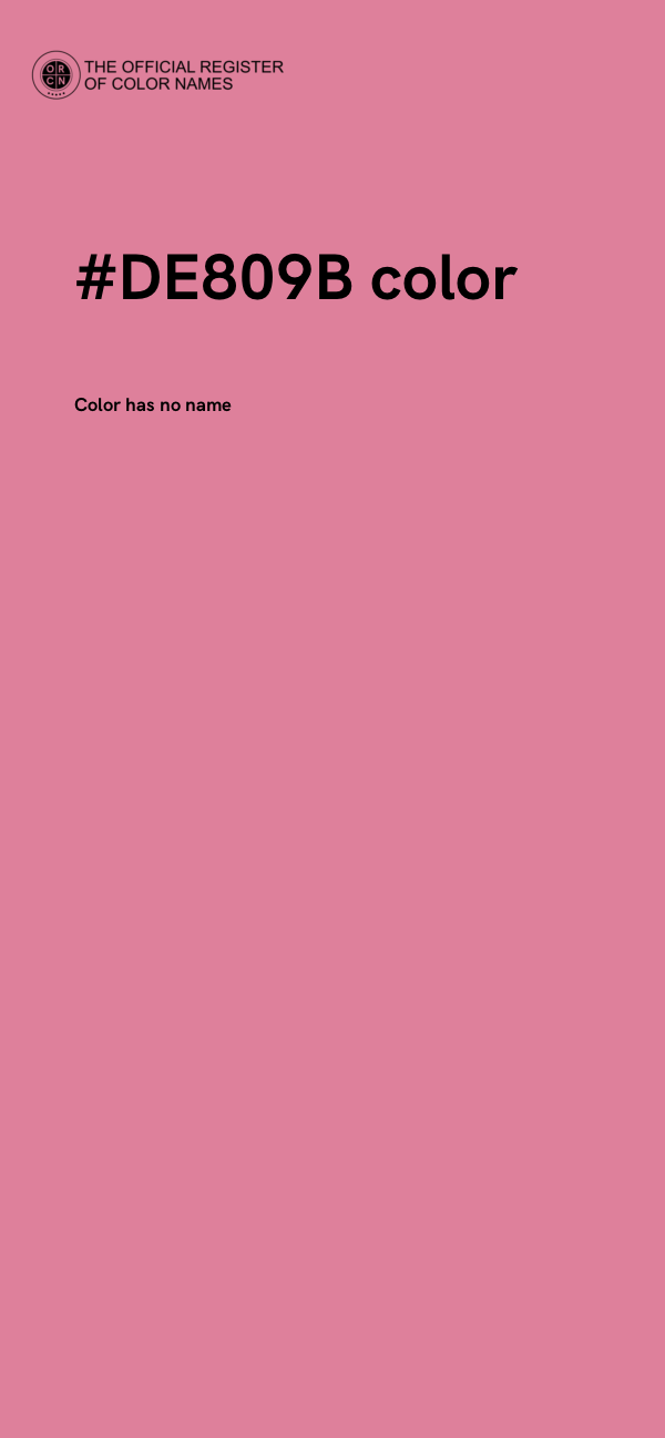 #DE809B color image