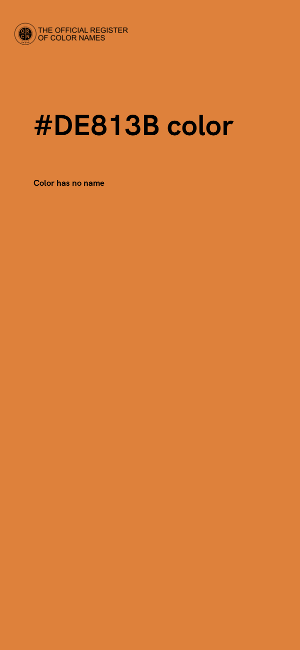 #DE813B color image
