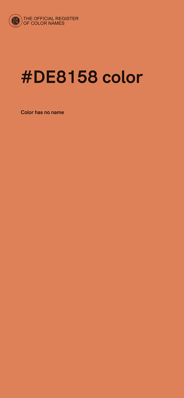 #DE8158 color image