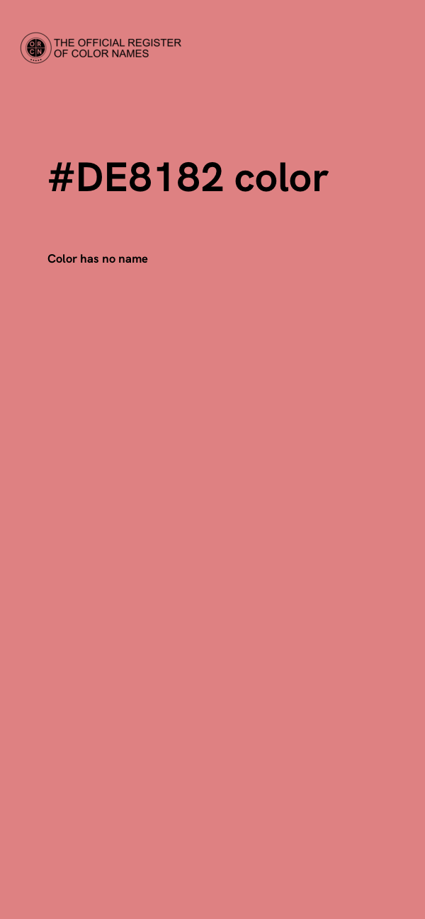 #DE8182 color image