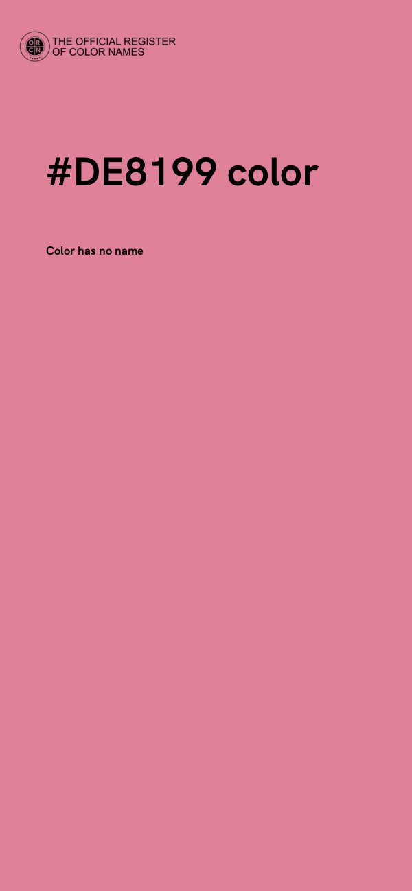 #DE8199 color image