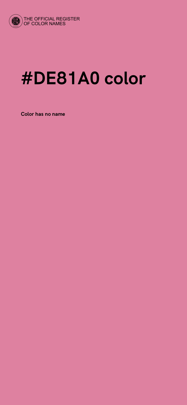 #DE81A0 color image