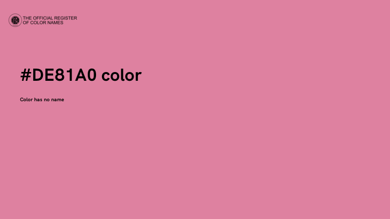 #DE81A0 color image