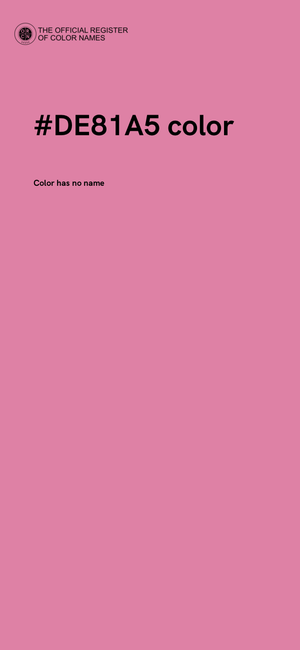 #DE81A5 color image