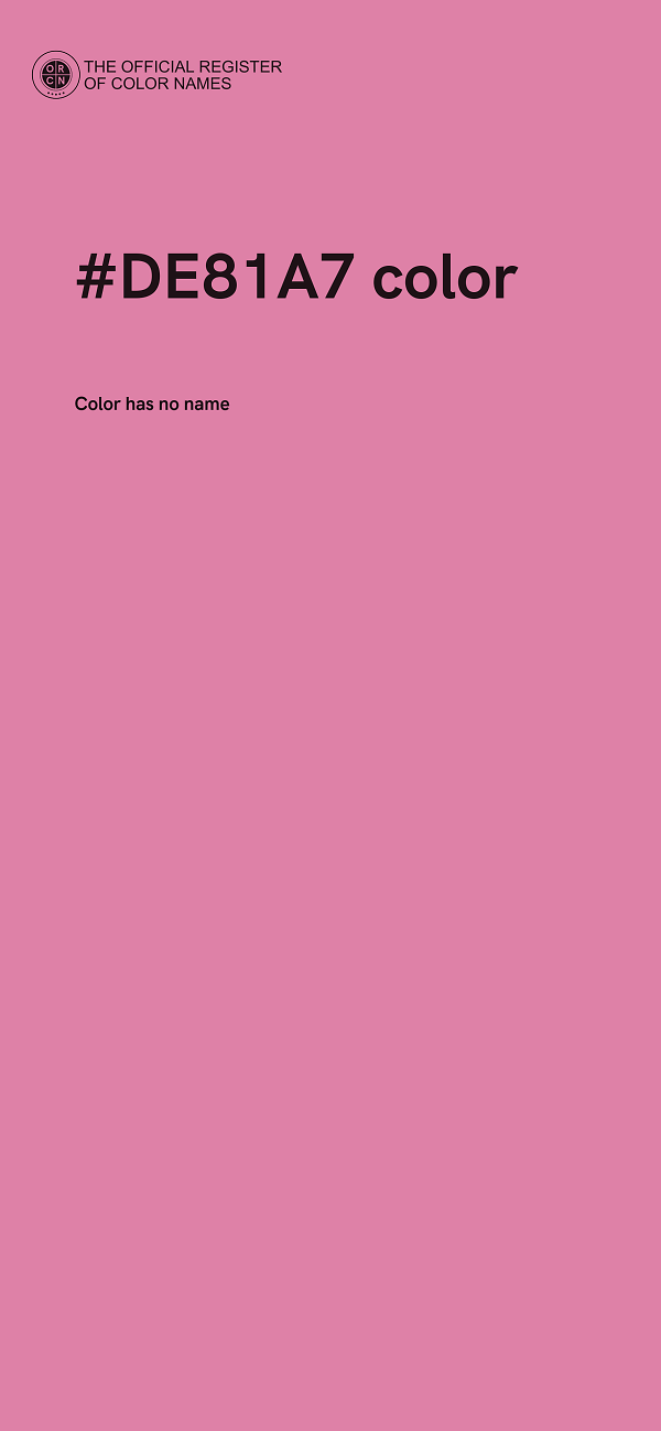 #DE81A7 color image