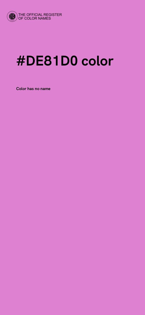 #DE81D0 color image
