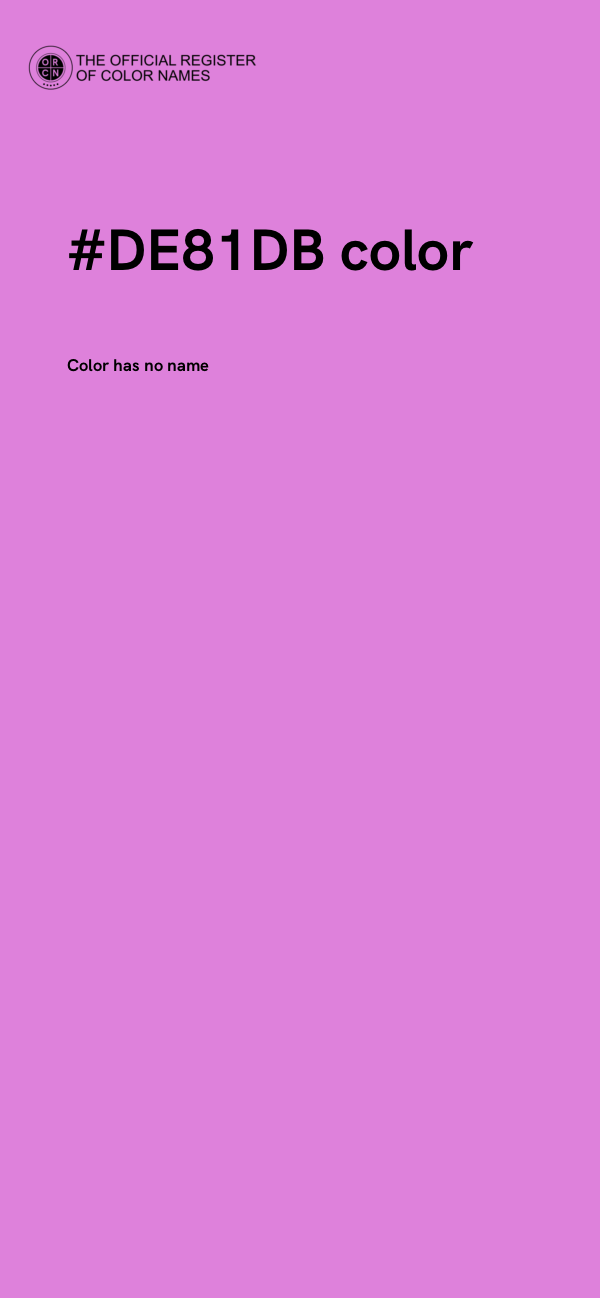 #DE81DB color image