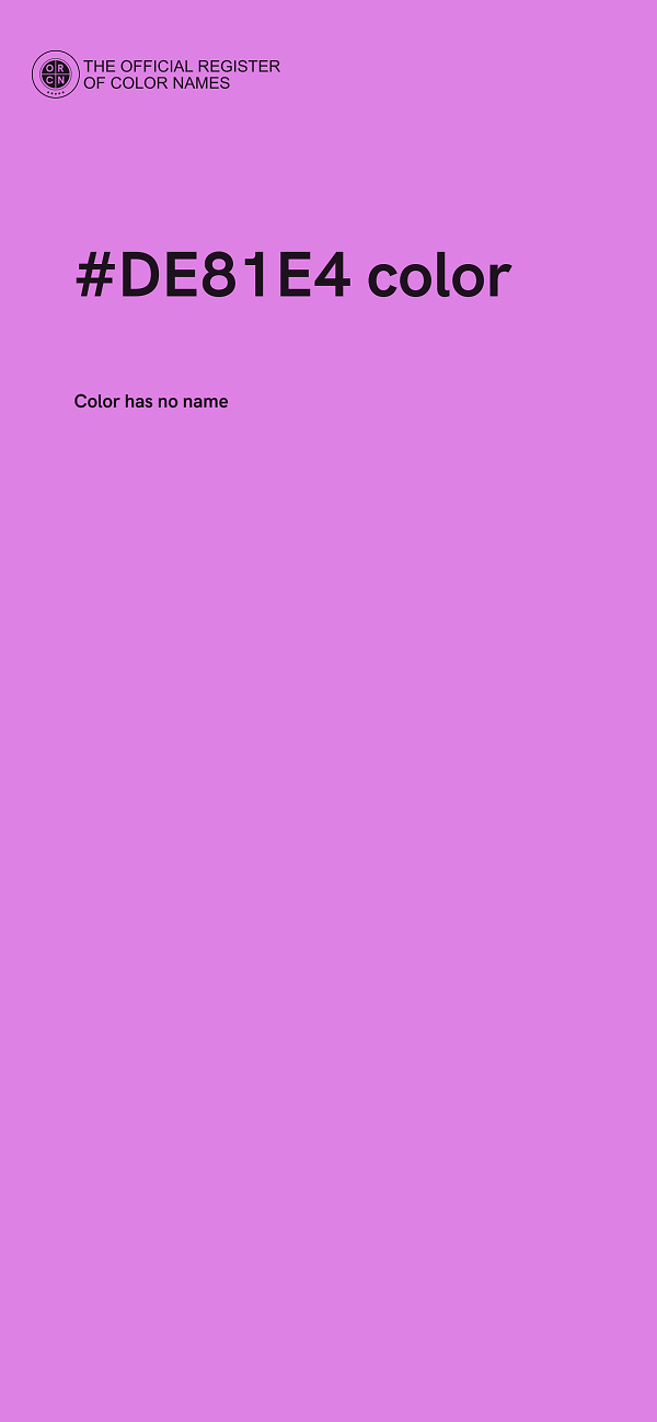 #DE81E4 color image