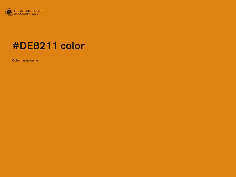 #DE8211 color image