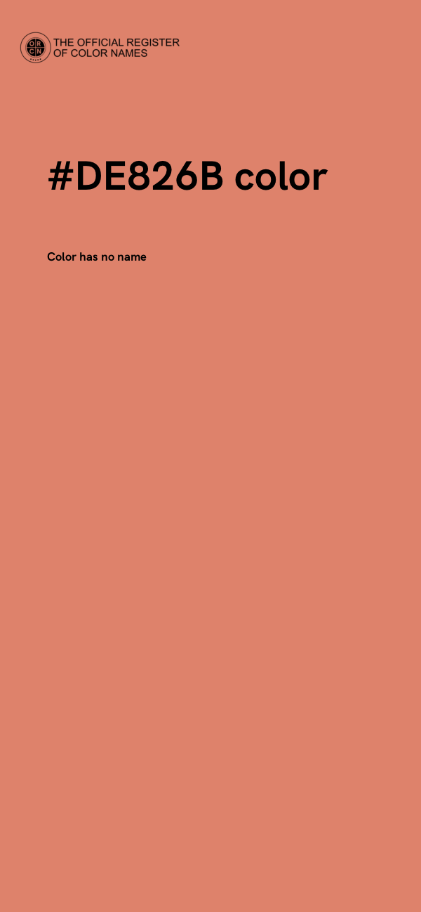 #DE826B color image