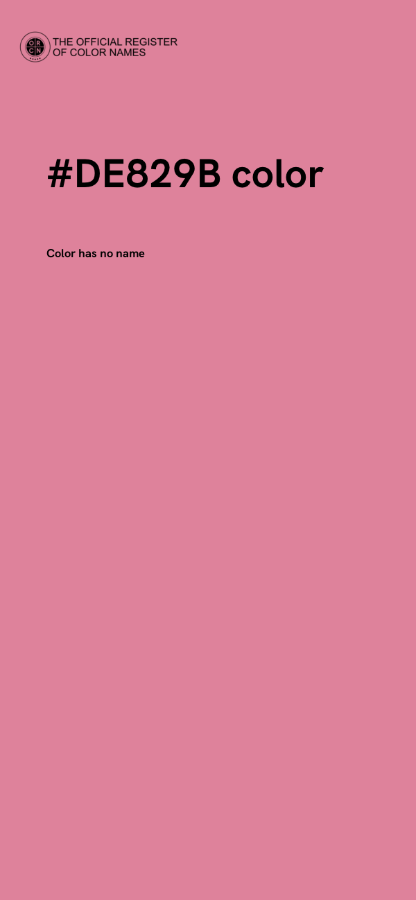 #DE829B color image