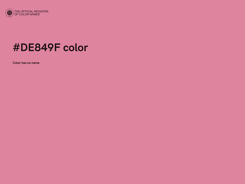 #DE849F color image