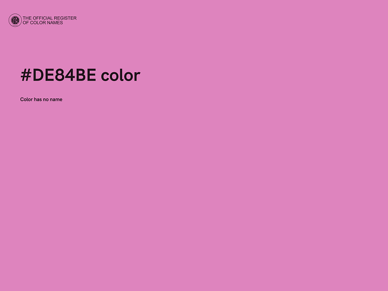 #DE84BE color image