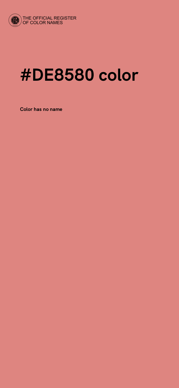 #DE8580 color image