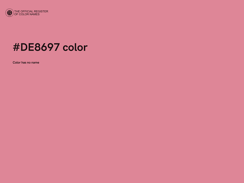 #DE8697 color image