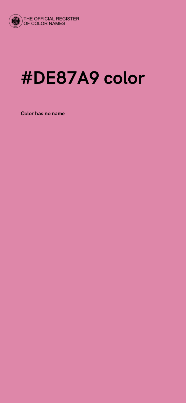 #DE87A9 color image