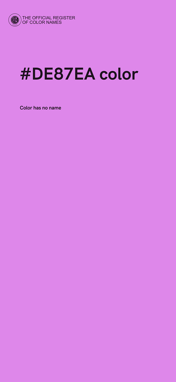 #DE87EA color image