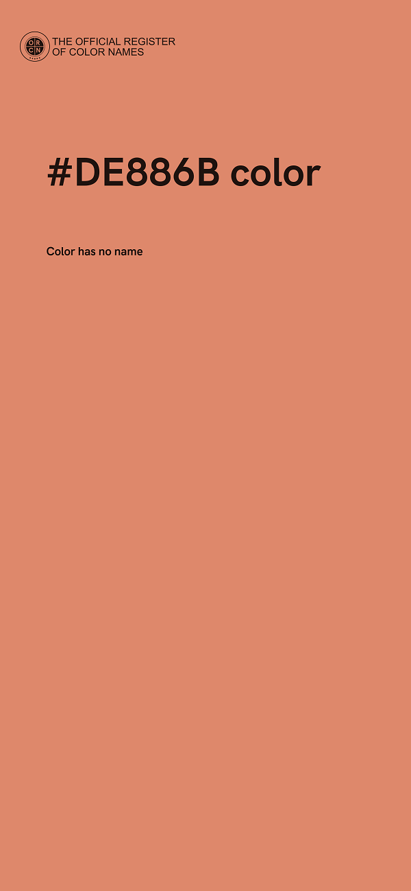 #DE886B color image