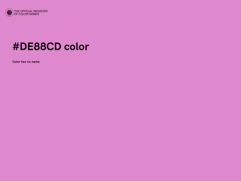 #DE88CD color image