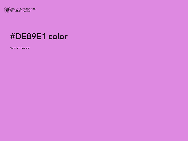 #DE89E1 color image