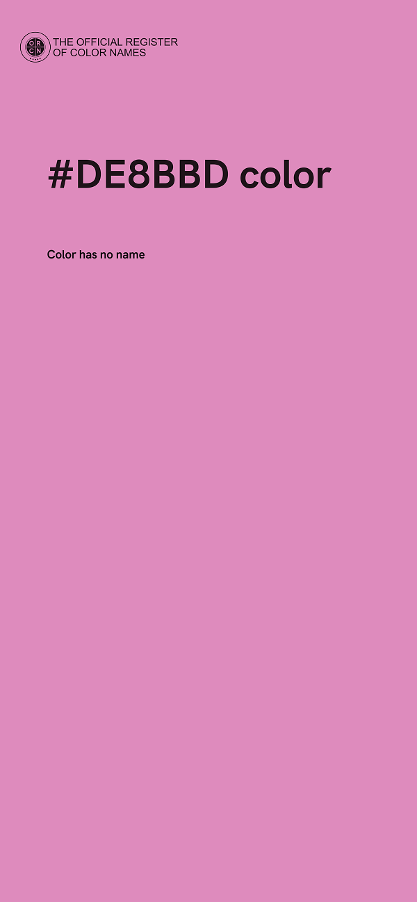 #DE8BBD color image