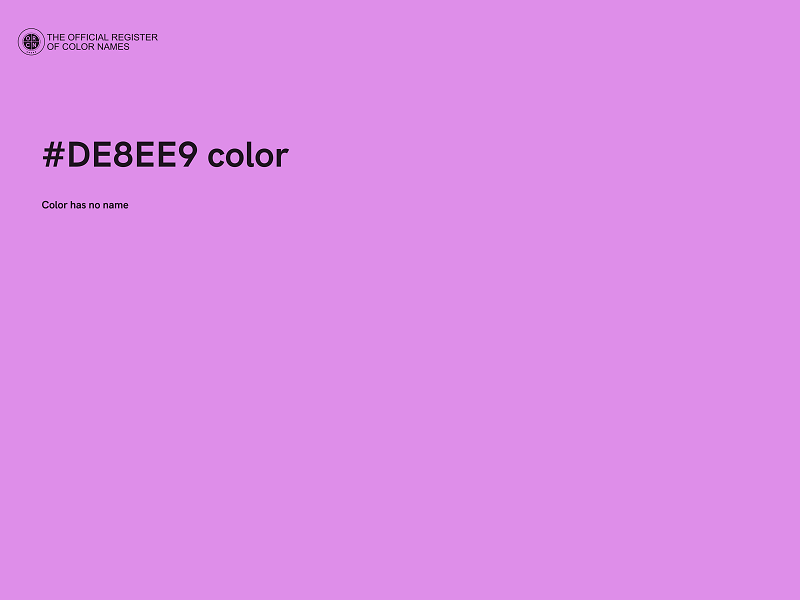 #DE8EE9 color image