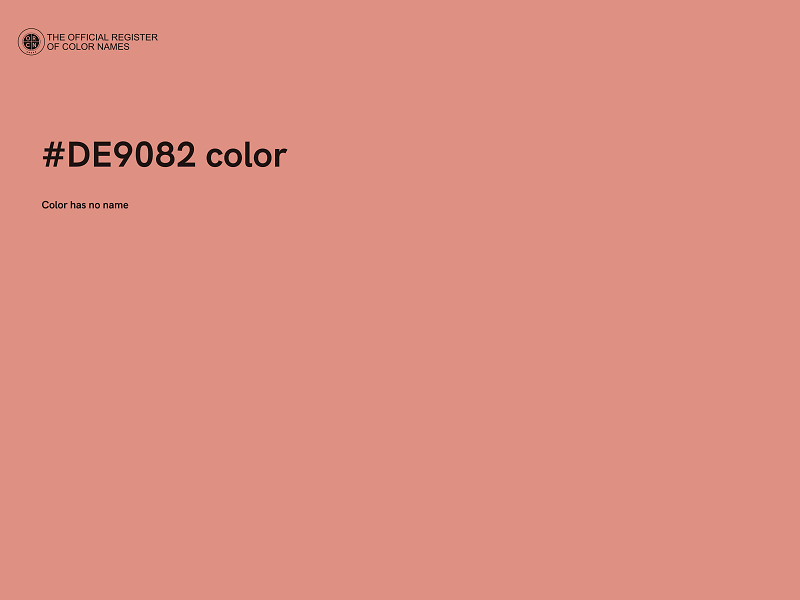 #DE9082 color image