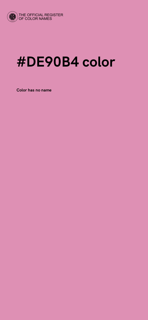 #DE90B4 color image