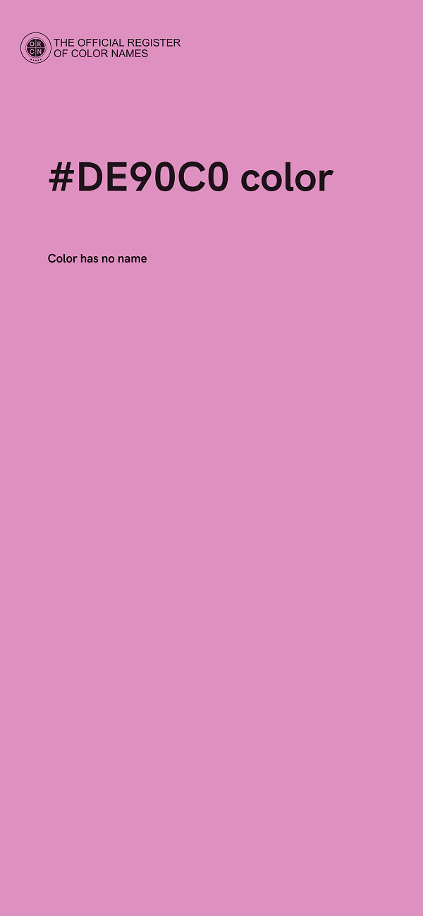 #DE90C0 color image