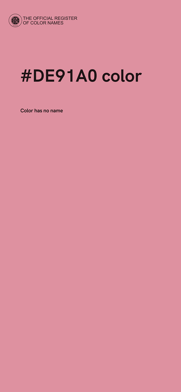 #DE91A0 color image