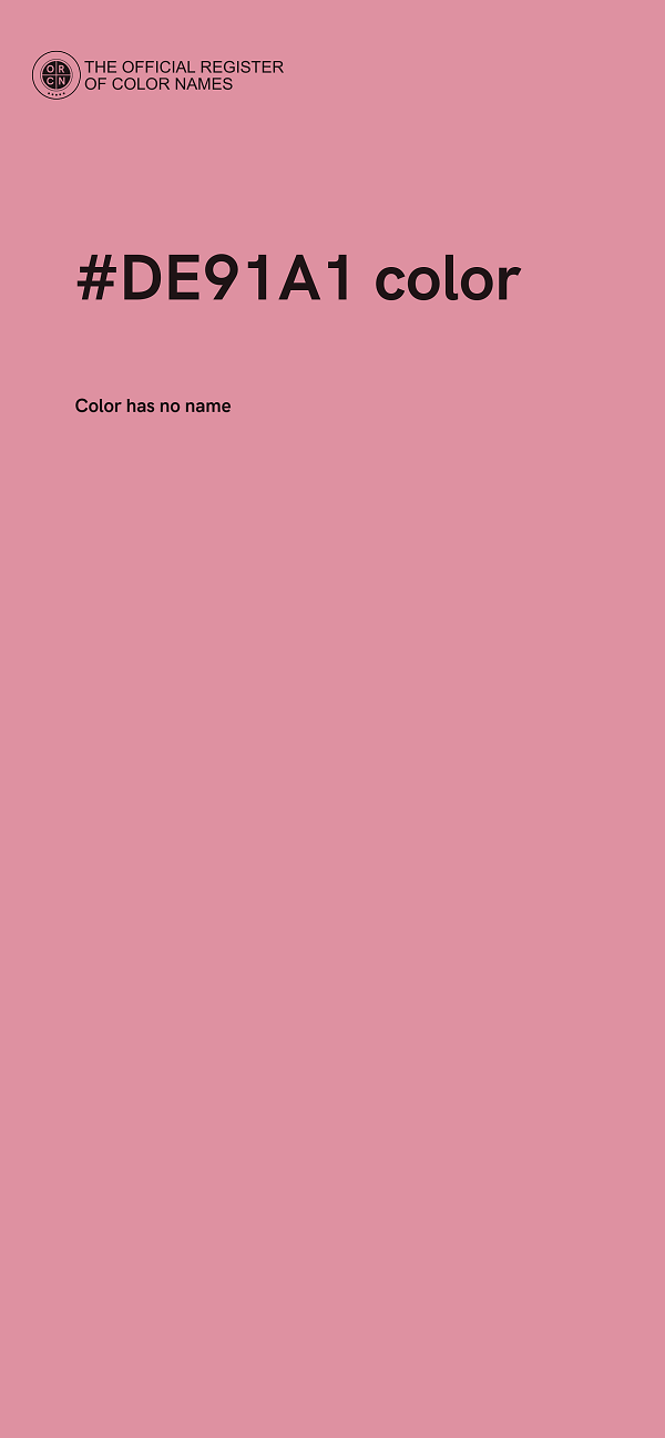 #DE91A1 color image