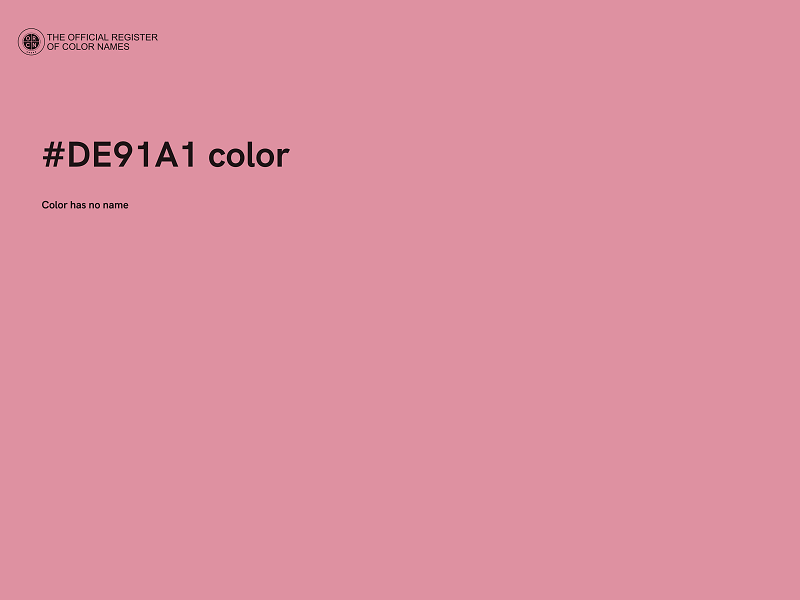 #DE91A1 color image