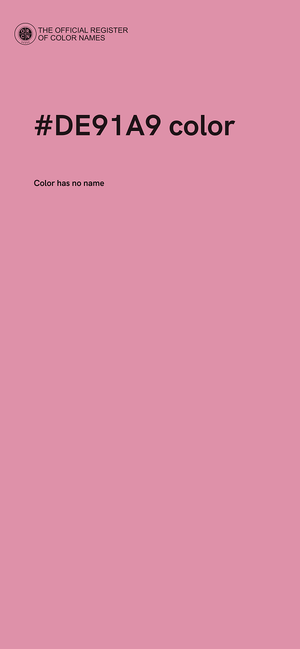 #DE91A9 color image