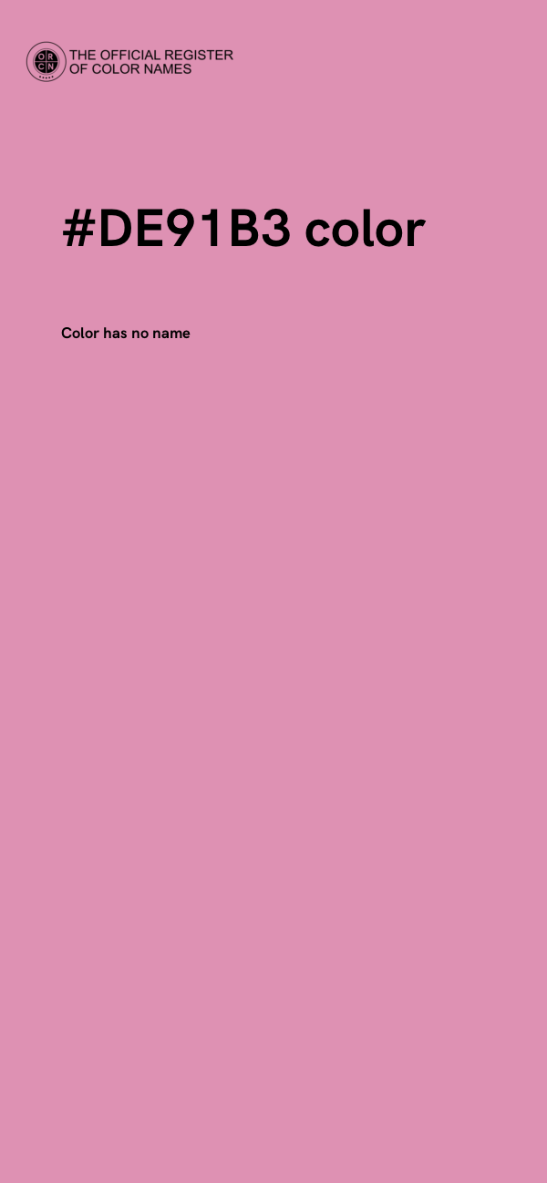 #DE91B3 color image