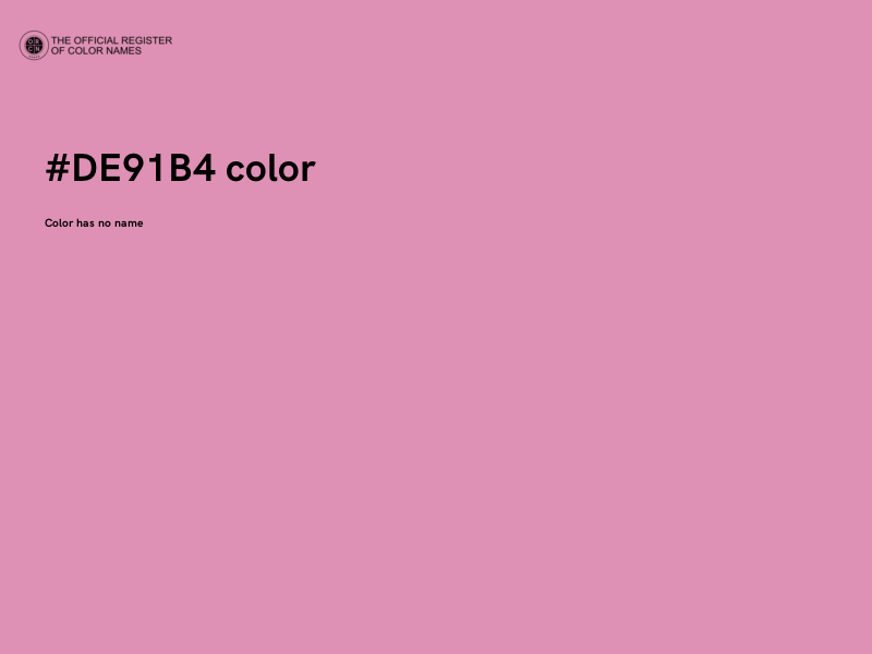 #DE91B4 color image