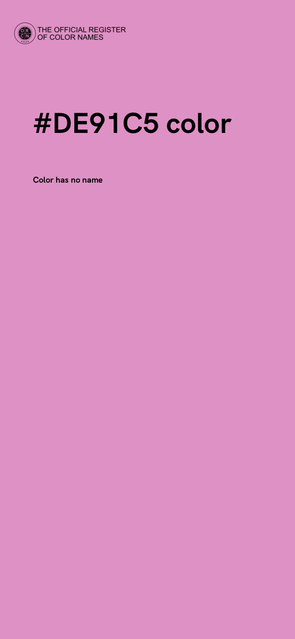 #DE91C5 color image