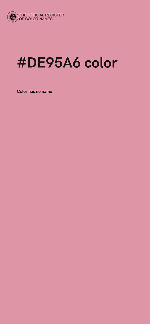 #DE95A6 color image
