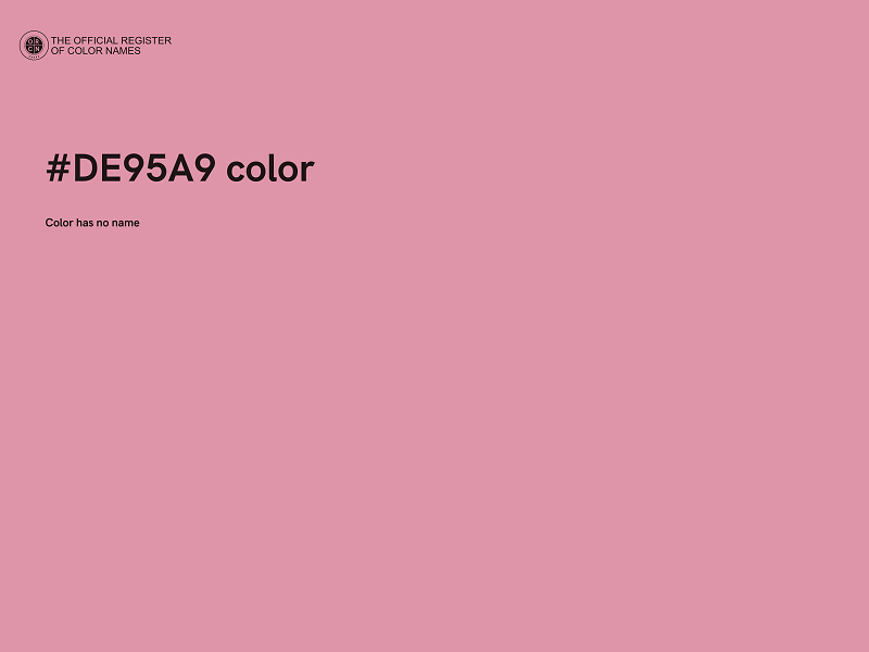 #DE95A9 color image