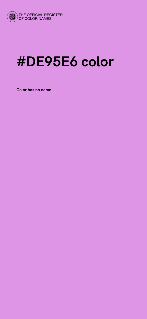#DE95E6 color image