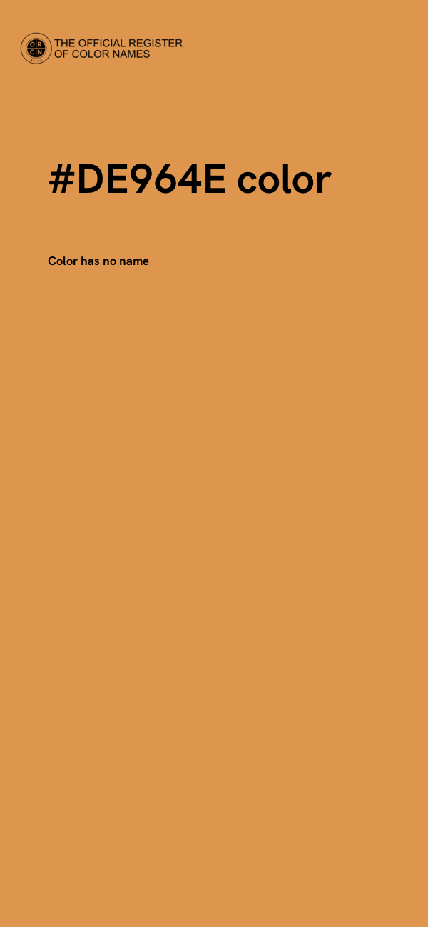#DE964E color image